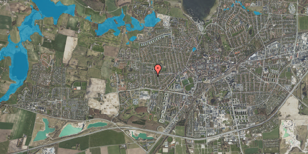 Oversvømmelsesrisiko fra vandløb på Rønne Alle 25A, 4000 Roskilde