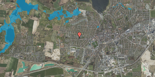 Oversvømmelsesrisiko fra vandløb på Rønne Alle 35, 4000 Roskilde