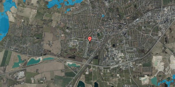 Oversvømmelsesrisiko fra vandløb på Rønnebærparken 28, 3. 2, 4000 Roskilde