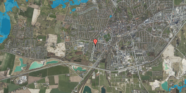 Oversvømmelsesrisiko fra vandløb på Rønnebærparken 44, 1. 2, 4000 Roskilde