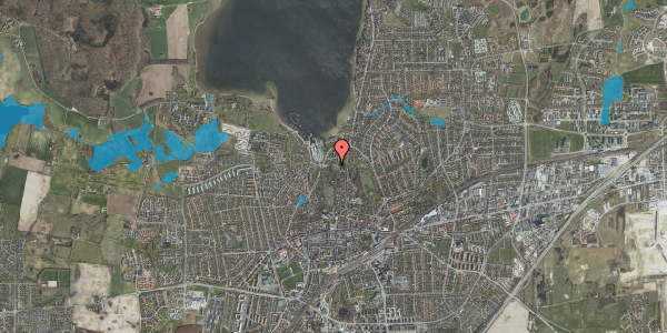 Oversvømmelsesrisiko fra vandløb på Sankt Ibs Vej 13, 4000 Roskilde