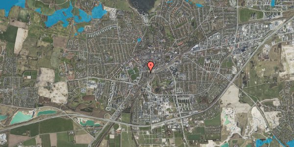 Oversvømmelsesrisiko fra vandløb på Skovbogade 17, 4000 Roskilde
