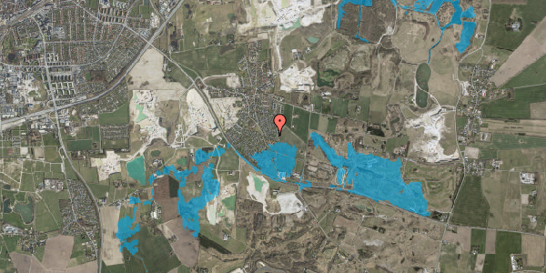 Oversvømmelsesrisiko fra vandløb på Stenlandsvej 15, 4000 Roskilde