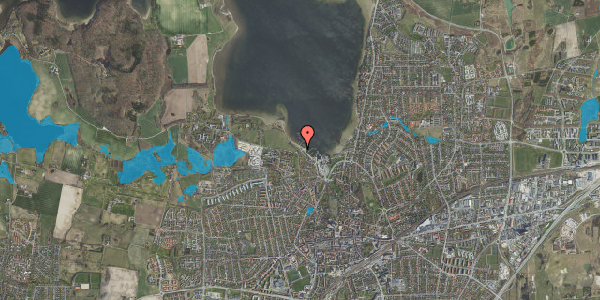 Oversvømmelsesrisiko fra vandløb på Strandgade 17, 4000 Roskilde