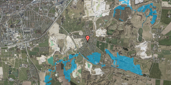 Oversvømmelsesrisiko fra vandløb på Tingvej 1, 4000 Roskilde