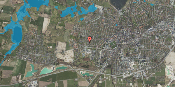 Oversvømmelsesrisiko fra vandløb på Tjørneparken 11, 4000 Roskilde