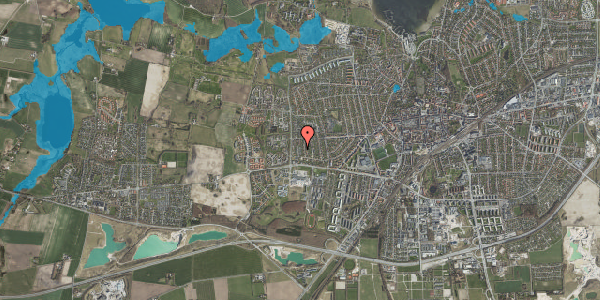Oversvømmelsesrisiko fra vandløb på Tjørneparken 18, 4000 Roskilde