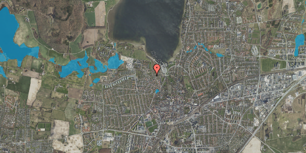 Oversvømmelsesrisiko fra vandløb på Toftegade 11, 2. mf, 4000 Roskilde