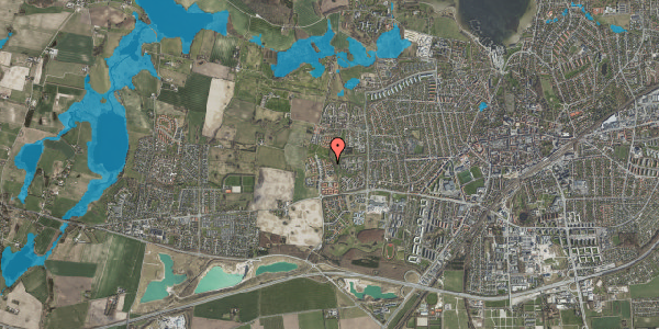 Oversvømmelsesrisiko fra vandløb på Tørvekær 7, 4000 Roskilde