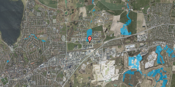 Oversvømmelsesrisiko fra vandløb på Universitetsparken 1D, 2. 31, 4000 Roskilde