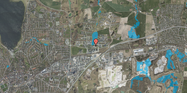 Oversvømmelsesrisiko fra vandløb på Universitetsparken 1L, 2. 32, 4000 Roskilde