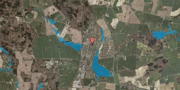 Oversvømmelsesrisiko fra vandløb på Elmevej 29, 4140 Borup