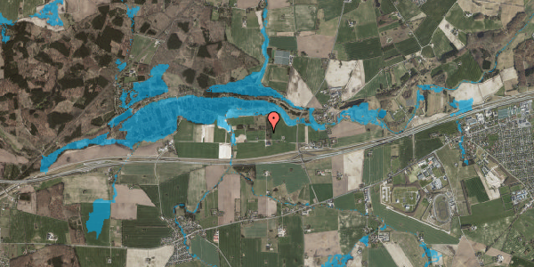 Oversvømmelsesrisiko fra vandløb på Enghavevej 24A, 4100 Ringsted