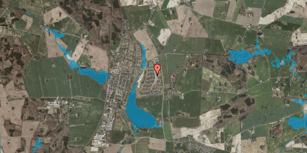 Oversvømmelsesrisiko fra vandløb på Hvedemarken 3, 4140 Borup