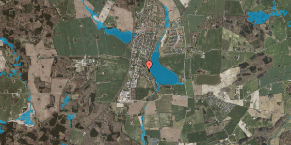 Oversvømmelsesrisiko fra vandløb på Kymervej 9, 4140 Borup