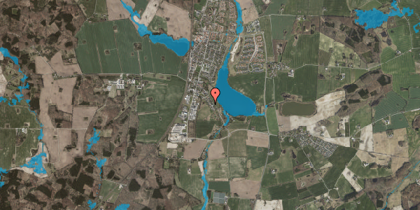 Oversvømmelsesrisiko fra vandløb på Kymervej 30, 4140 Borup