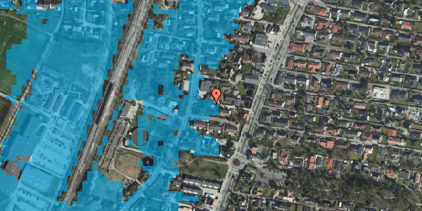 Oversvømmelsesrisiko fra vandløb på Poppelvej 5, 2680 Solrød Strand
