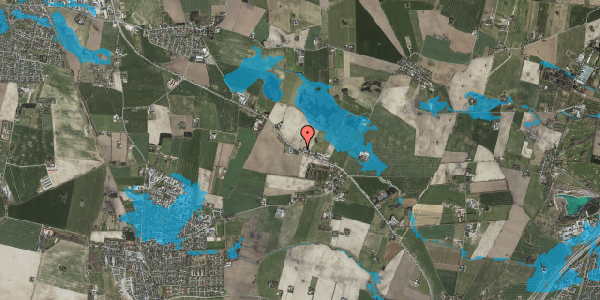 Oversvømmelsesrisiko fra vandløb på Roskildevej 26, 4622 Havdrup