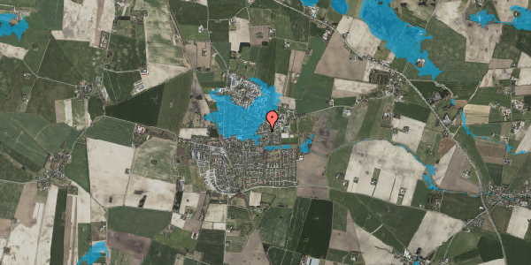 Oversvømmelsesrisiko fra vandløb på Skolevej 48, 4622 Havdrup