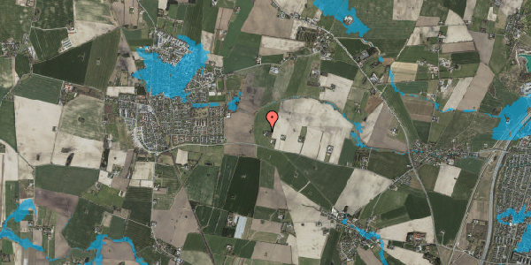Oversvømmelsesrisiko fra vandløb på Tykmosevej 33, 4622 Havdrup