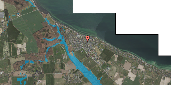 Oversvømmelsesrisiko fra vandløb på Acacievej 24B, 4600 Køge