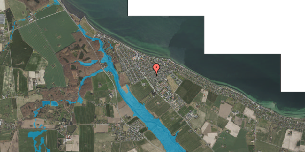 Oversvømmelsesrisiko fra vandløb på Cedervej 2, 4600 Køge