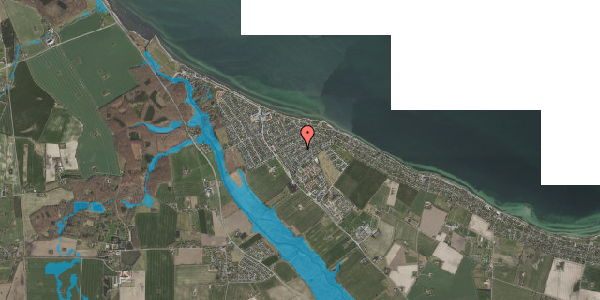 Oversvømmelsesrisiko fra vandløb på Cedervej 16, 4600 Køge