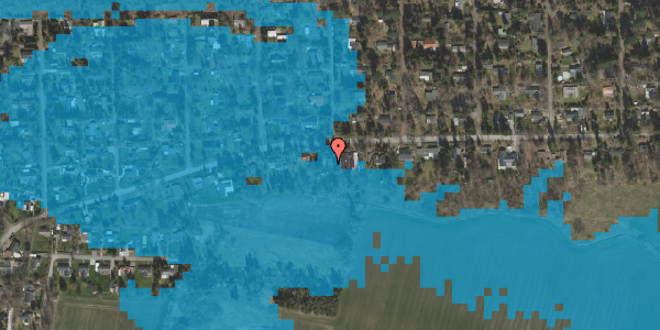 Oversvømmelsesrisiko fra vandløb på Garderhøjen 50, 4671 Strøby