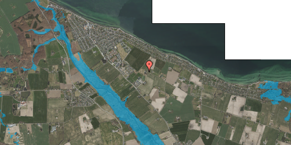 Oversvømmelsesrisiko fra vandløb på Lendrumvej 7, 4671 Strøby