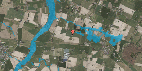 Oversvømmelsesrisiko fra vandløb på Tryggevældevej 6, 4652 Hårlev