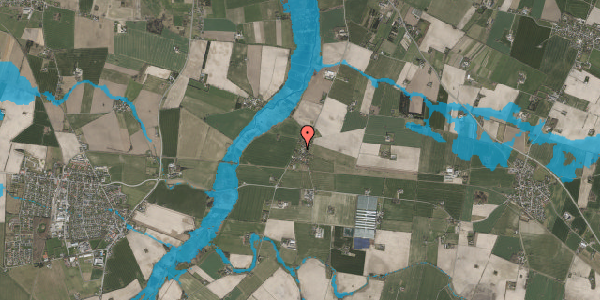 Oversvømmelsesrisiko fra vandløb på Varpelev Bygade 7, 4652 Hårlev