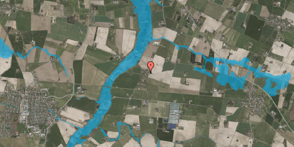Oversvømmelsesrisiko fra vandløb på Varpelev Bygade 22, 4652 Hårlev
