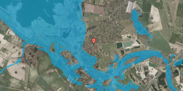 Oversvømmelsesrisiko fra vandløb på Granlyvej 3, 4593 Eskebjerg
