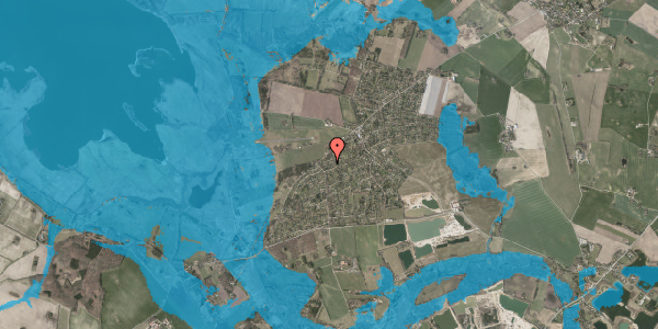 Oversvømmelsesrisiko fra vandløb på Grantoften 15, 4593 Eskebjerg