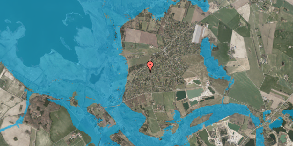 Oversvømmelsesrisiko fra vandløb på Hellevej 7, 4593 Eskebjerg