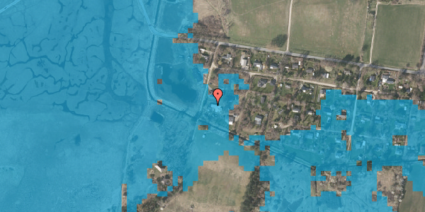 Oversvømmelsesrisiko fra vandløb på Kvikgræsvej 7, 4591 Føllenslev