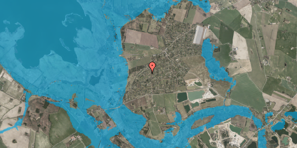 Oversvømmelsesrisiko fra vandløb på Lonevej 8, 4593 Eskebjerg