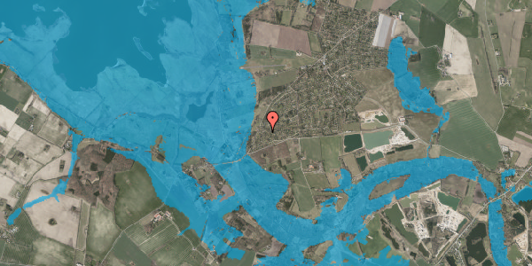 Oversvømmelsesrisiko fra vandløb på Syrenkrogen 10, 4593 Eskebjerg