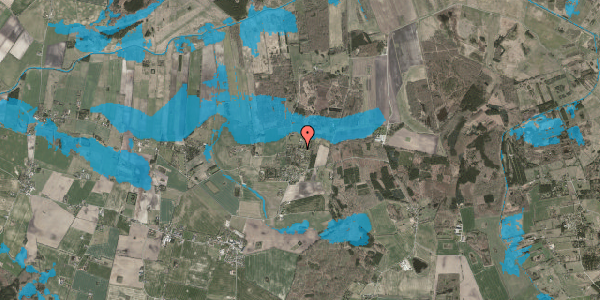 Oversvømmelsesrisiko fra vandløb på Birkemosevej 6, 4293 Dianalund