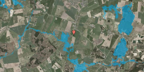 Oversvømmelsesrisiko fra vandløb på Holbergsvej 108, 4293 Dianalund