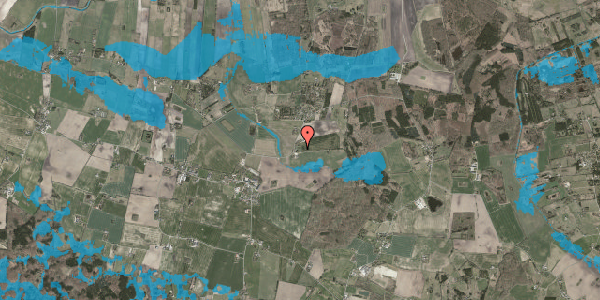 Oversvømmelsesrisiko fra vandløb på Verupvej 26, 4293 Dianalund