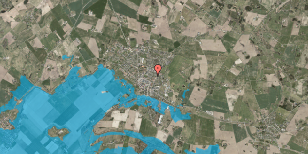 Oversvømmelsesrisiko fra vandløb på Bobjergvej 43, 4550 Asnæs