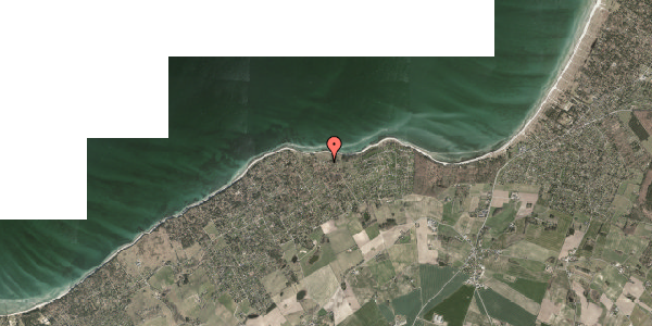 Oversvømmelsesrisiko fra vandløb på Ellebakken 14, 4550 Asnæs