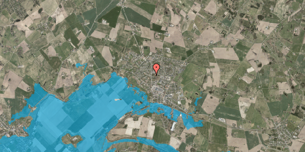 Oversvømmelsesrisiko fra vandløb på Esterhøjvej 20C, 4550 Asnæs