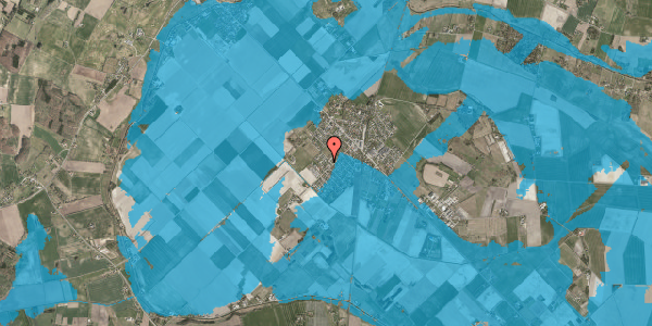 Oversvømmelsesrisiko fra vandløb på Fjordparken 3, 4540 Fårevejle
