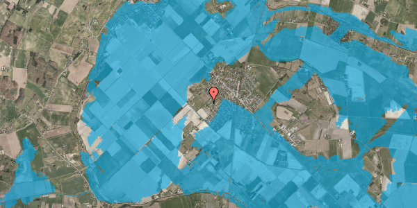 Oversvømmelsesrisiko fra vandløb på Fjordparken 25, 4540 Fårevejle