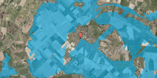 Oversvømmelsesrisiko fra vandløb på Fjordparken 38, 4540 Fårevejle