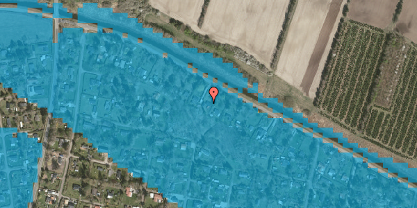 Oversvømmelsesrisiko fra vandløb på Grevinge Kanalvej 73, 4571 Grevinge