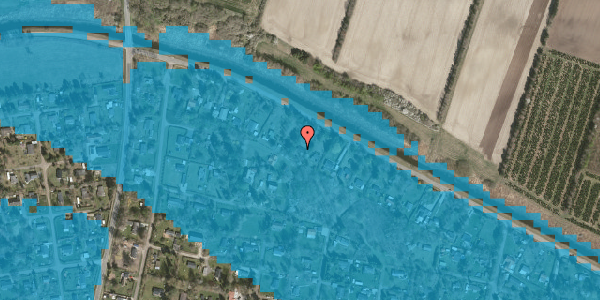 Oversvømmelsesrisiko fra vandløb på Grevinge Kanalvej 79, 4571 Grevinge