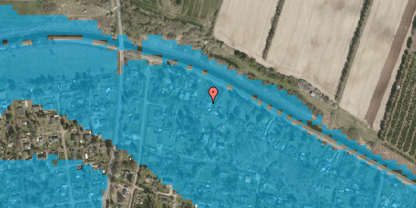 Oversvømmelsesrisiko fra vandløb på Grevinge Kanalvej 85, 4571 Grevinge